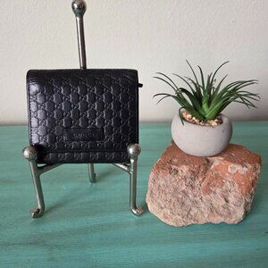 Gucci microguccissima GG logo trifold wallet